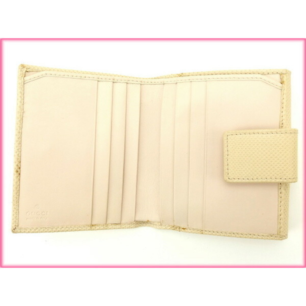 Gucci Wallet Leather Pink Python Beige - image 5